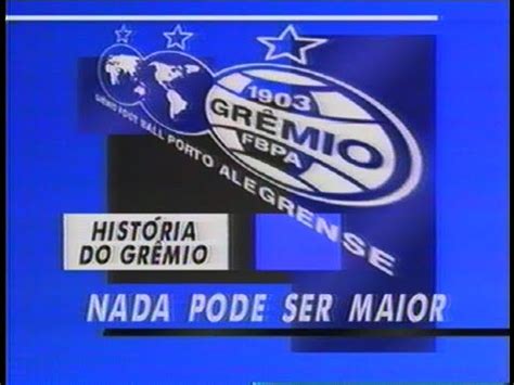 VHS Grêmio 90 Anos História do Grêmio Nada Pode Ser Maior lançado