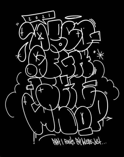 Graffiti Throw Up Alphabet