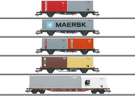 Coffret De Wagons Porte Conteneurs M Rklin