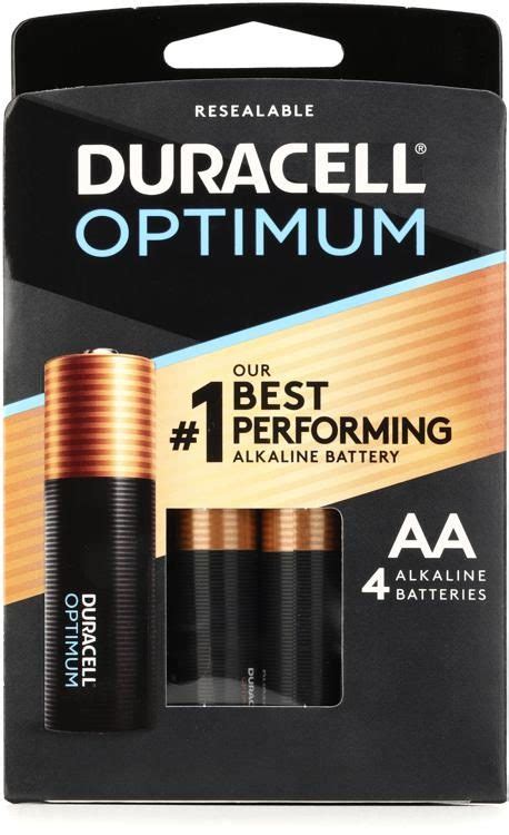 Duracell Optimum Aa Alkaline Battery 4 Pack Sweetwater