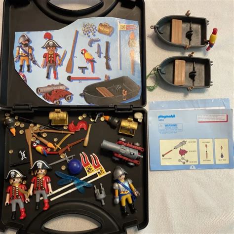 Playmobil Pirates Figurines Pirate Rowboat Perroquet P Es Canon