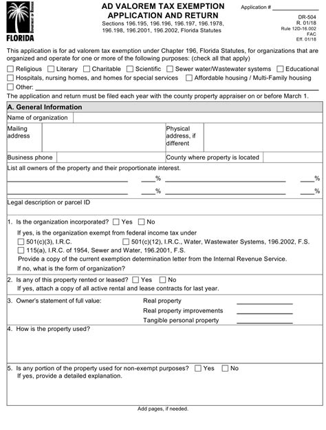 Florida Sales Tax Exemption Application Form Exemptform