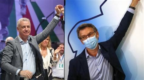 Feijóo arrasa en Galicia Urkullu sube en País Vasco y Podemos se