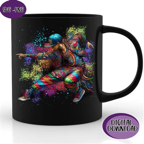 Mexican Sublimation SVG PNG Latina Svg Colorful Spanish Hip Hop Freestyle Dancer Tshirt Product