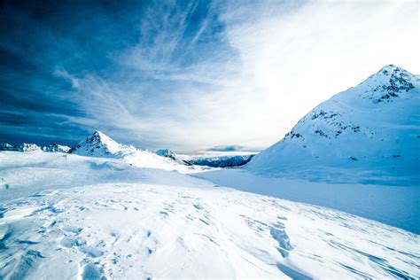 Free Images Snow Cold Winter Cloud Mountain Range Glacier