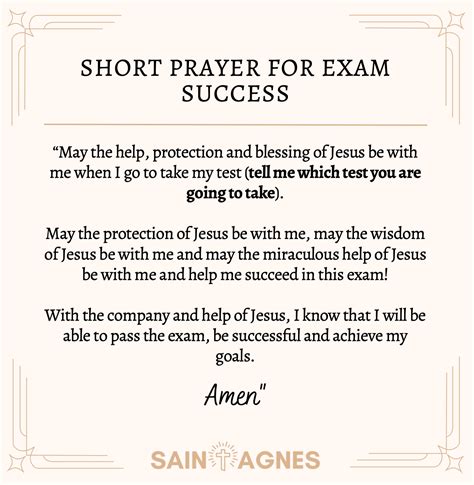 Prayers For Passing A Test And Exam Success