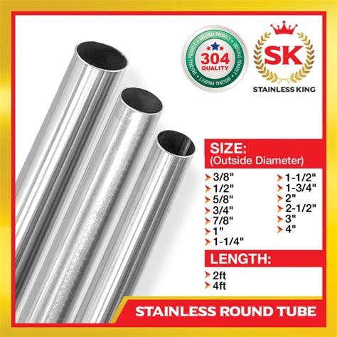 2ft 4ft 38 To 4 Stainless Round Tube Stainless Tubular Stainless