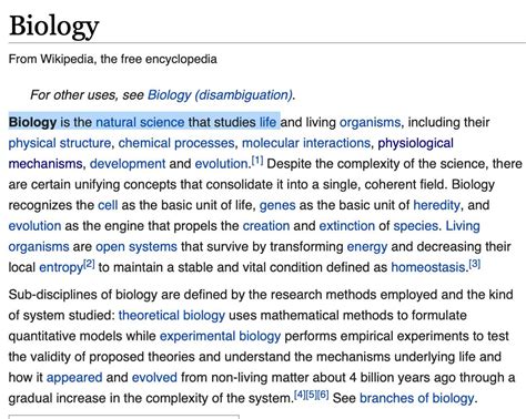 Biology Meaning