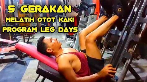 Leg Day Workout Gym Melatih Otot Kaki Youtube