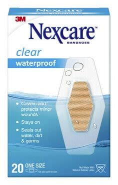 Nexcare Clear Waterproof Strips Pb Medium Mm X Mm