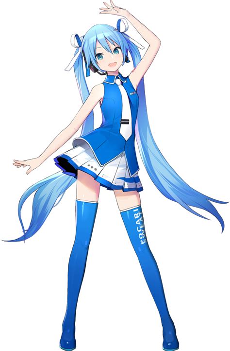 Safebooru 1girl Aqua Eyes Bare Shoulders Blue Hair Blue Legwear Blue