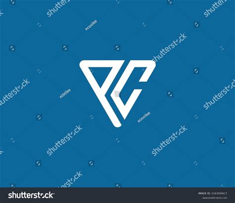 pc logo design vector template stock vector royalty