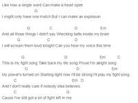 10 Best Fight song chords ideas | ukulele chords songs, ukelele songs ...