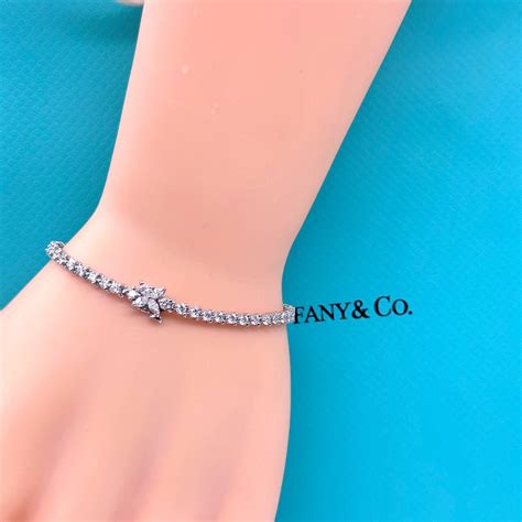 Tiffany And Co Victoria Diamond Tennis Bracelets In Platinum 3 08 Tcw