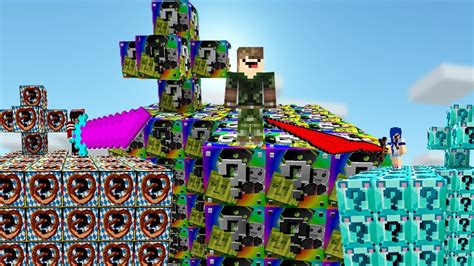 3 ILHAS NO MINECRAFT ILHA LUCKY BLOCK YouTube