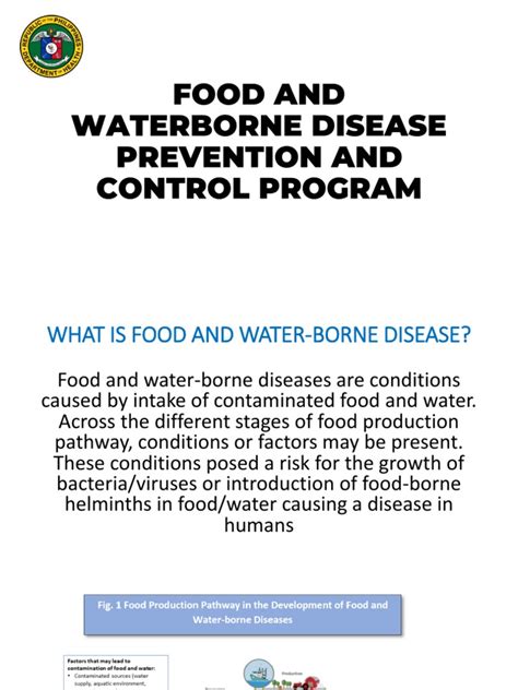Food And Waterborne Disease Prevention And Control Program Pdf