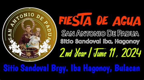 Fiesta De Agua Sitio Sandoval Iba Hagonoy Bulacan Youtube