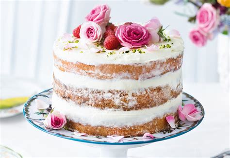 Naked Cake Mit Zitronencreme Frisch Gekocht