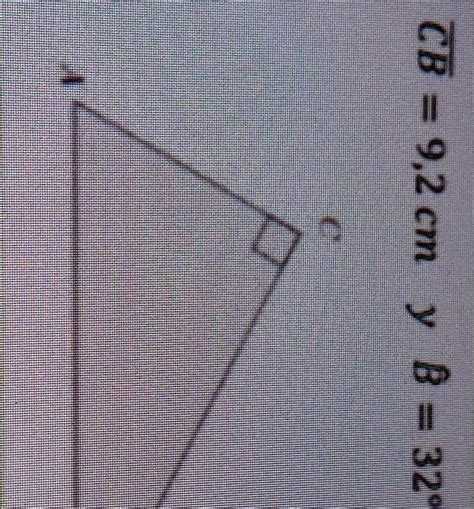 Solved Resuelve El Siguiente Triangulo Rectangulo Hallar Las Medidas