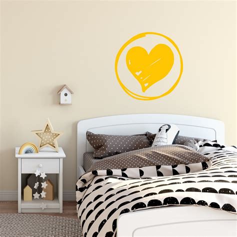 Heart Vinyl Wall Decal Etsy