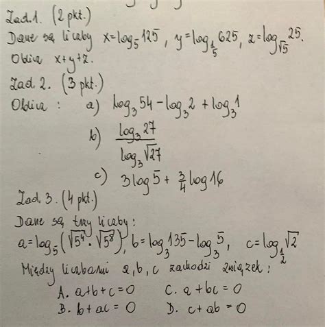 Prosz O Pomoc W Zadaniu Domowym Z Matematyki Zadanie W Za Czniku