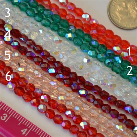 Czech Glass Fire Polished Beads