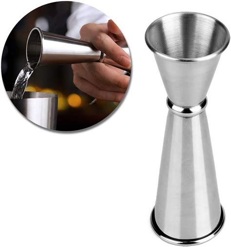 Cocktail Jigger 25ml 50ml Double Side Japanese Style Stainless Steel Spirit Measure Measuring