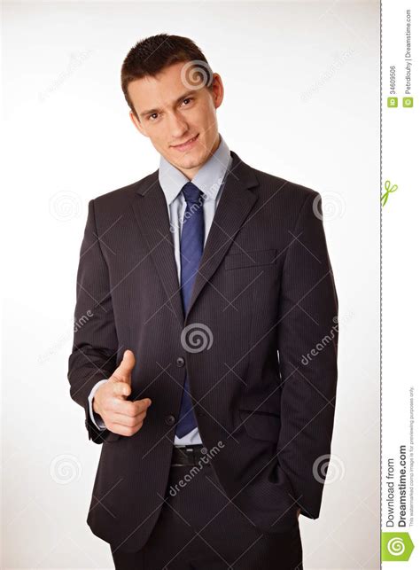 Young Smiling Man In A Suit Stock Photo Image Of Attractive Suit