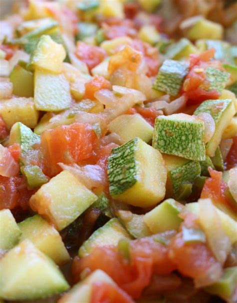 Calabacitas a la Mexicana is a yummy dish that goes perfectly on top of ...