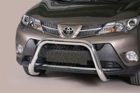 Defensa central inox Ø76mm sin traviesa Homologación CE para Toyota