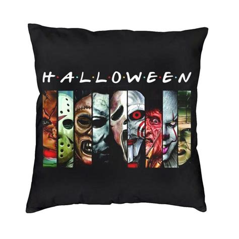 Cheap Halloween Horror Movie Character Cushion Cover 45x45cm Velvet