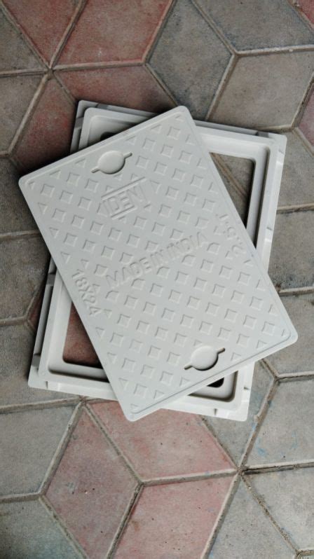 Rectangular Polis FRP Manhole Cover For Construction Industrial