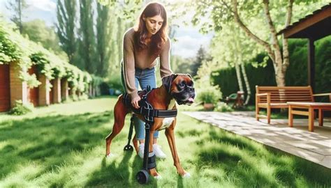 Cachorro Tremendo E Com Dificuldade Para Andar