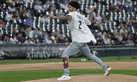 Lonzo Ball Throws Out First Pitch At White Sox Game