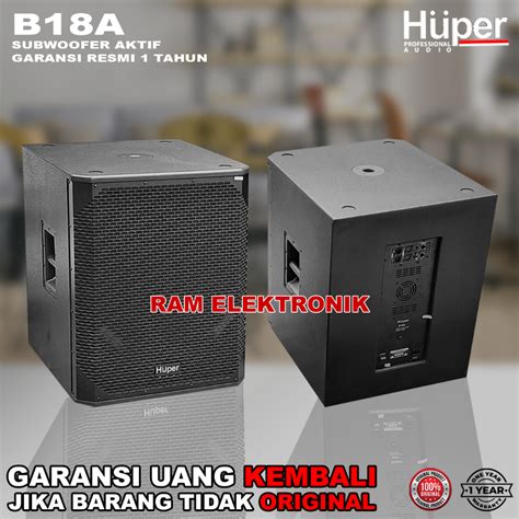 Jual Subwoofer Aktif 18 Inch HUPER B18A B18 A Original Garansi Resmi