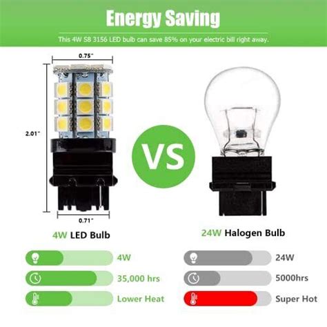 S8 3156 Wedge Base Led Light Bulbs 12vacdc Low Voltage 4watt Warm