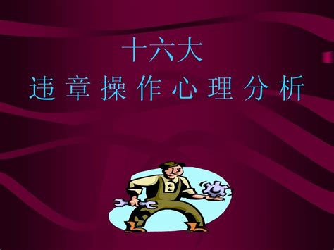 十六大违章心理全面解析word文档在线阅读与下载无忧文档