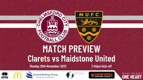 Maidstone United H Match Preview Chelmsford City FC