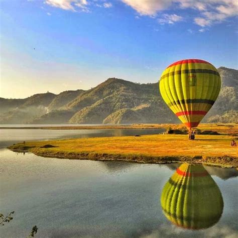 Hot Air Balloon Pokhara With Magnificent Views Of Annapurna Ranges With