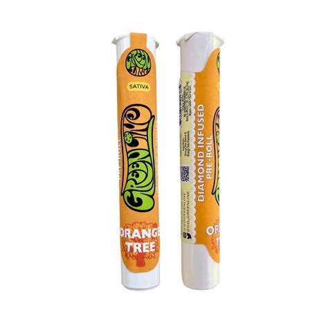 Orange Tree Diamond Infused Indoor Flower Pre Roll 1g Greenline