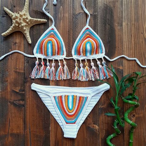 Crochet Bikini Boho Maillot De Bain Au Crochet Maillots De Etsy