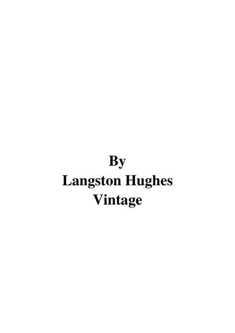 The Collected Poems Of Langston Hughes Pdf Langston Hughes Vintag…