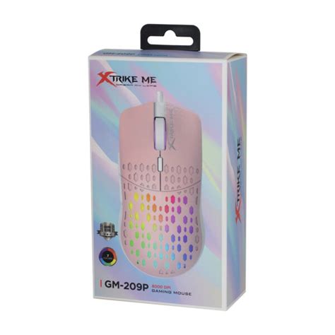 MOUSE GAMER XTRIKE ME GM 209P RGB ROSADO JTXTRIKE111 Jtech