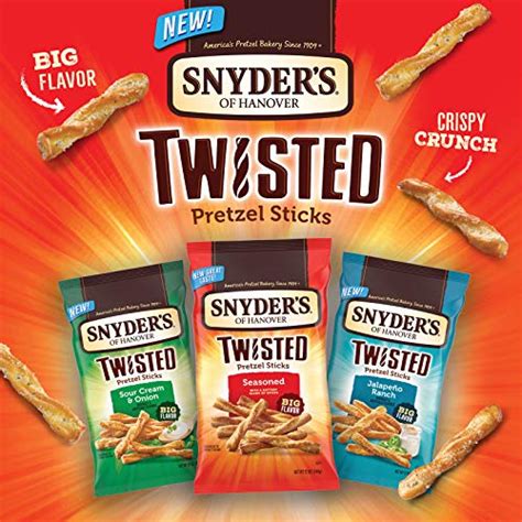 Snyders Of Hanover Pretzels Seasoned Twisted Pretzel Sticks 5 Oz