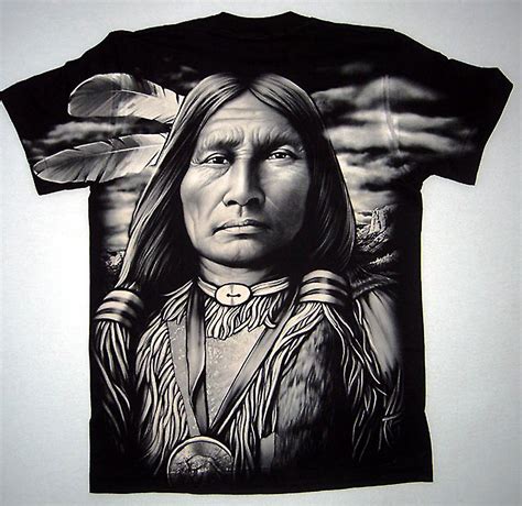 Indianer T Shirt M L Xl 2xl 3xl Sitting Bull Oversized Harvey Biker