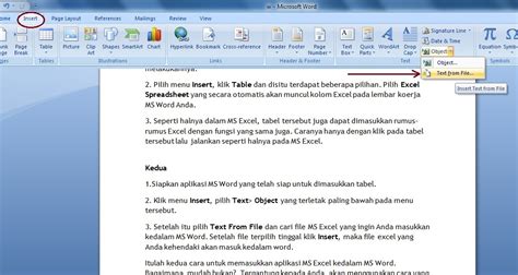 Cara Memasukkan File Word Ke Excel Dengan Mudah Panduan Belajar Ms Office