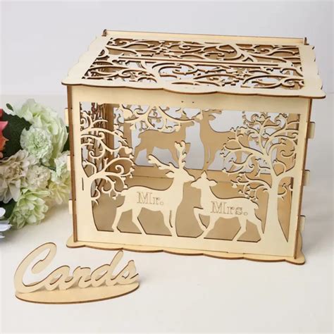 DIY WEDDING CARD Box Rustic Wood Card Box Gift Card Holder Card Box For