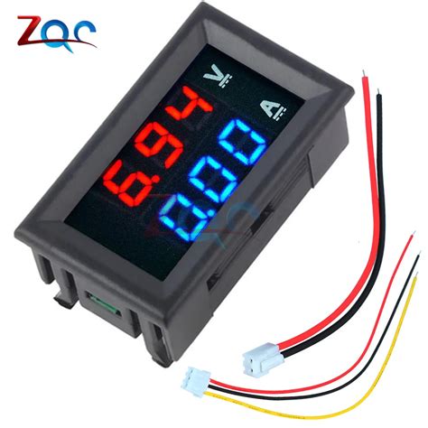 Mini Digital Voltmeter Ammeter Dc 100v 10a Panel Amp Volt Voltage Current Meter Tester 028