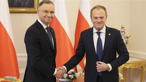 Prezydent Andrzej Duda spotkał się z premierem Donaldem Tuskiem ws