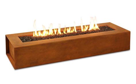 Cor Ten Steel Robata Lineat Fire Pit Denver Colorado